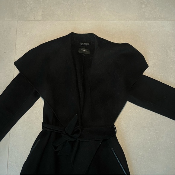 MACKAGE WOOL TRENCH JACKET WITH TIE - Picture 7 of 12